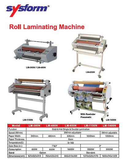 Roll Paper Laminating Machine Large